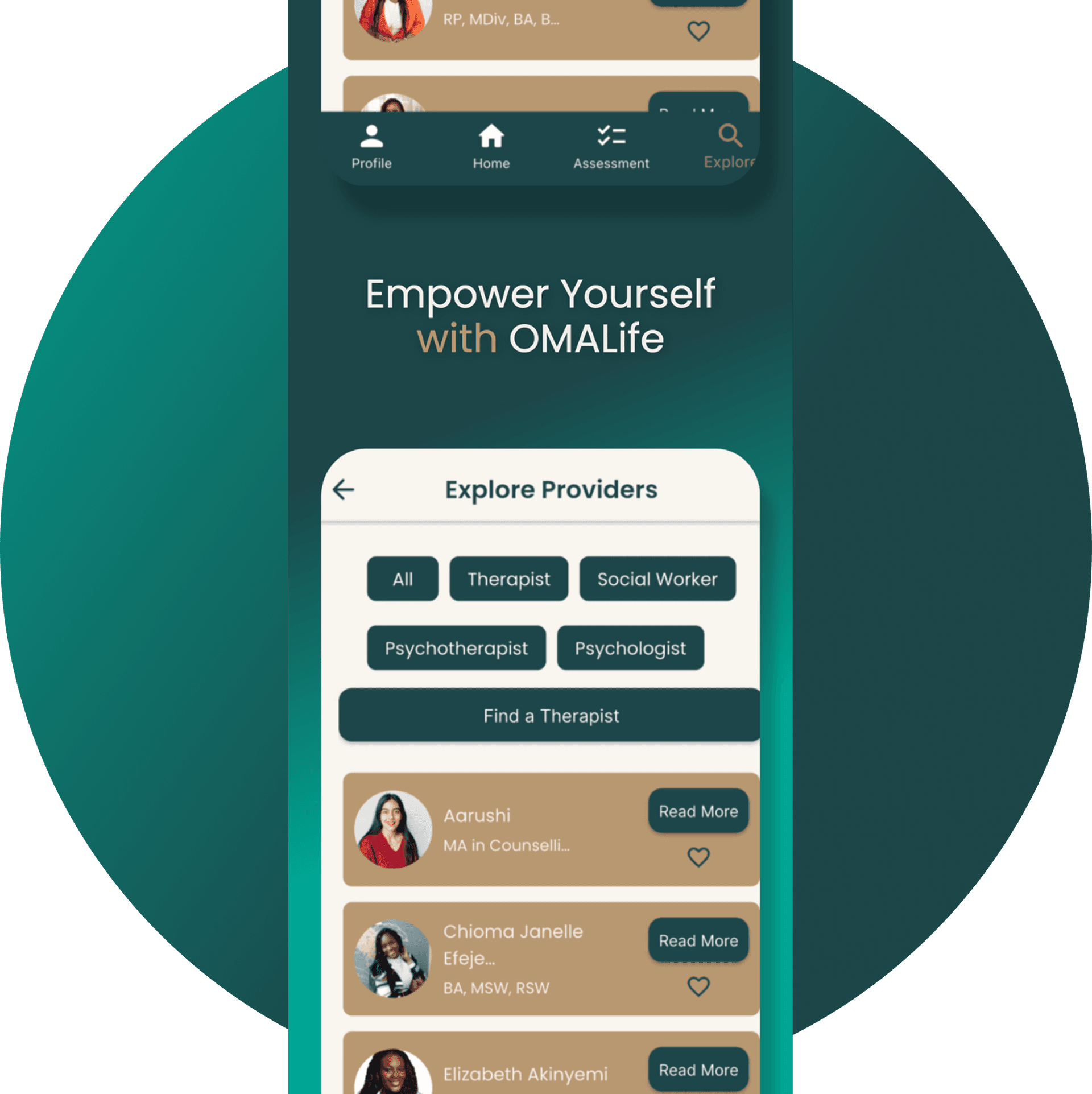 OMALife App Preview