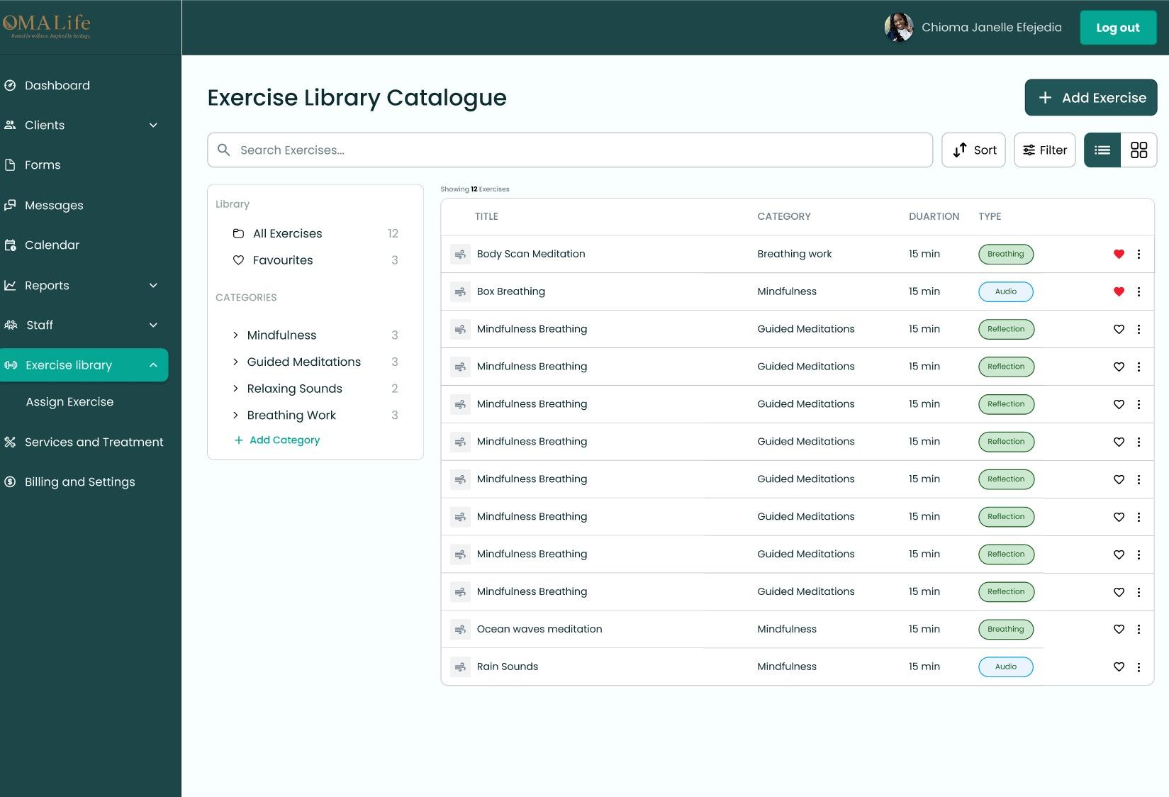 Resource & Exercise Library